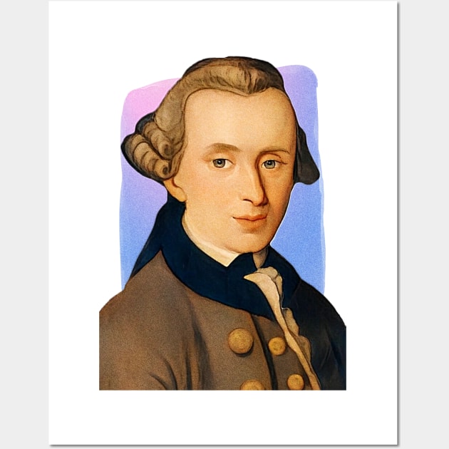 German Philosopher Immanuel Kant illustration Wall Art by Litstoy 